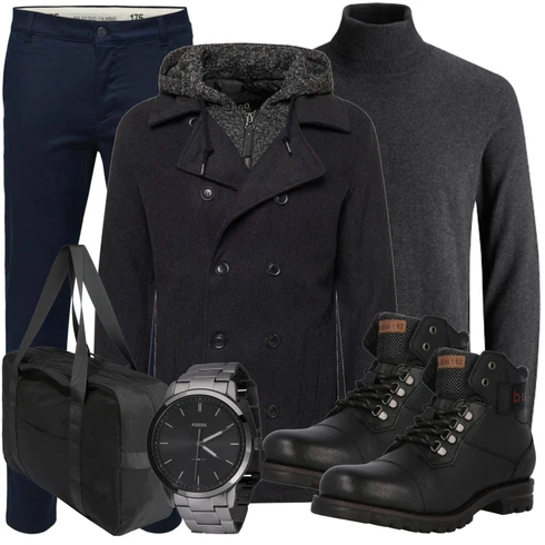 Schwarz Strickjacke Jack & Jones kombinieren