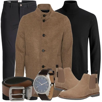 Outfit mit Braun Stiefel ESPRIT "Freizeit Outfit"