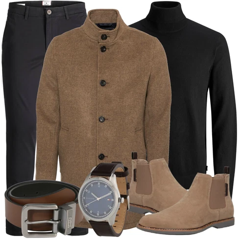 Schwarz Strickjacke Jack & Jones kombinieren
