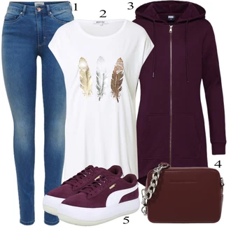 Outfit sa Crvena Tenisica Puma "Outfit za proljeće"