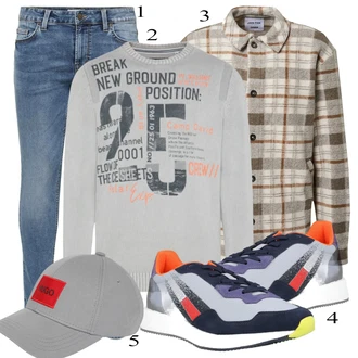 outfit mit Bela/Siva Srajca "Priložnostna oblačila"