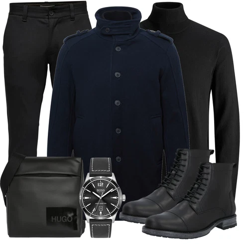 Schwarz Strickjacke Jack & Jones kombinieren
