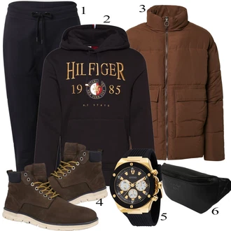 outfit mit Črna Superga Jack & Jones "Praktičen videz"