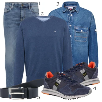 outfit mit Modra Denim Jakna Tommy Jeans "Priložnostna oblačila"