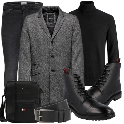 Schwarz Strickjacke Jack & Jones kombinieren