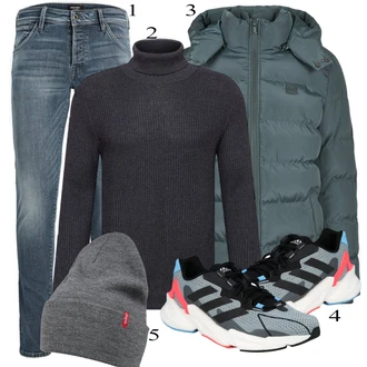 outfit mit Siva Superga Adidas Performance "Praktičen videz"