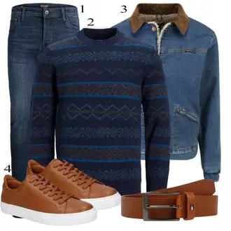 outfit mit Turkizna Denim Jakna BILLABONG "Priložnostna oblačila"