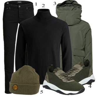 outfit mit Črna Superga Bullboxer "Priložnostna oblačila"