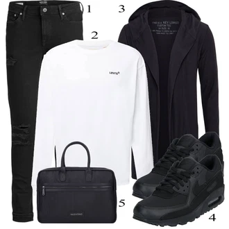 outfit mit Črna Torba valentino "Praktičen videz"