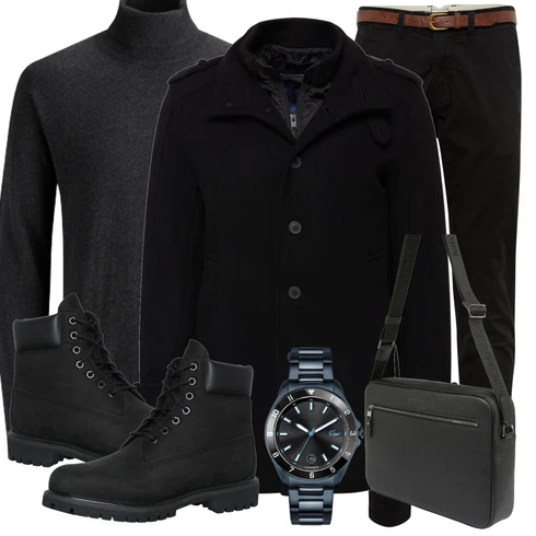 Schwarz Strickjacke Jack & Jones kombinieren