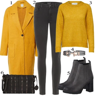 Normální Outfit s Žlutá Only "Módní outfit pro volný čas"
