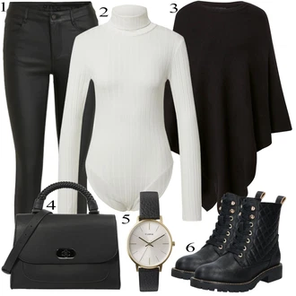 outfit mit Črna Women's Boleros and Ponchos Trendyol "Oblačila za pomlad"