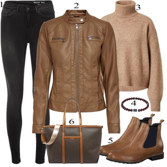 outfit mit Črna Škorenj Tamaris "Oblačila za pomlad"