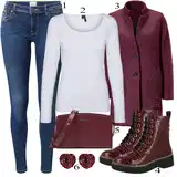 Črna river island Škornji outfiti za dame image