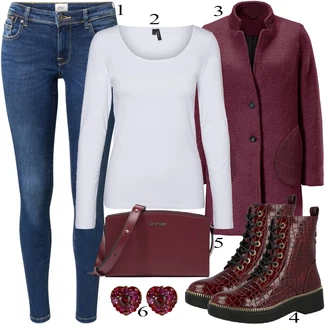 Outfit s Černá Kozačka river island "Ulice Styl Outfit"