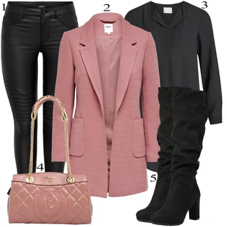 Zimske Outfiti mit Črna Bluza & Tunika Vila "Zimska oblačila"