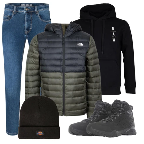 Schwarz Schuh/Wasserdichter Stiefel The North Face kombinieren