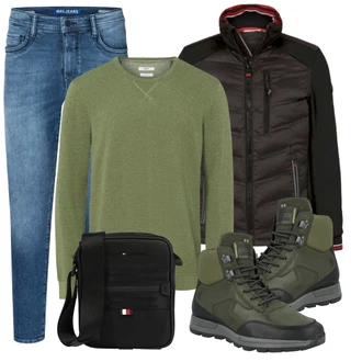 Winter Outfits mit Grau/Weiß Jeans MAC "Outfit für den Winter"