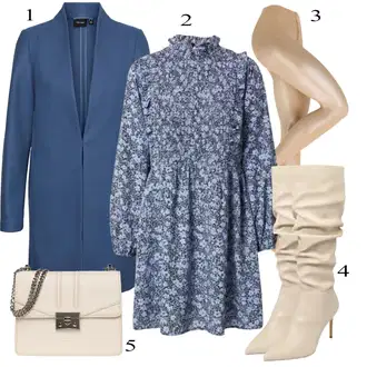 Outfit sa Siva Čizmica forever new "Savršen za zimu"