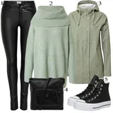 Černé ESPRIT Zimní Kabáty Outfity image