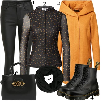 Outfit sa Crna Obuća Dr. Martens "Zimski look"