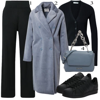 Zimske Outfiti mit Črna Hlača velika velikost "1"