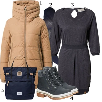 outfit mit Črna Škorenj Tom Tailor "1"