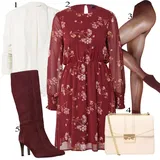 Květované šaty móda pro plnoštíhlé outfity image