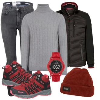 Winter Outfits mit Schwarz Jeans Brax "Perfekt für den Winter"