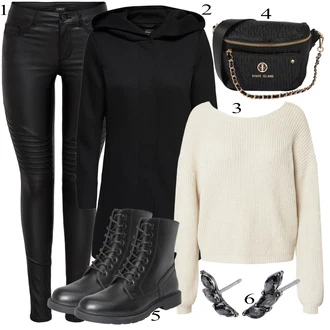 Zimske Outfiti mit Črna Torba za čez ramo river island "1"