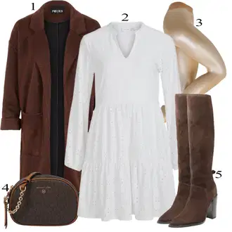 outfit mit Siva Obleka Vila "Zimska oblačila"