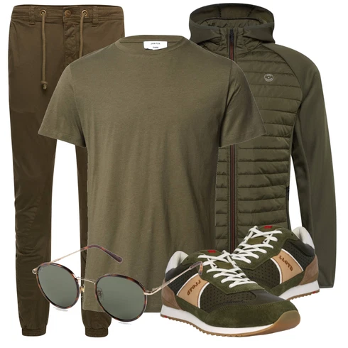 Weiß Sonnenbrille Kapten & Son kombinieren mit Schwarz Sommerjacke Jack & Jones