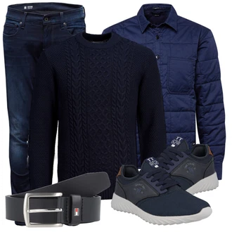 Outfit mit Schwarz Sneaker Tom Tailor "Plus Size Mode"