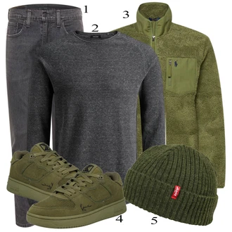 outfit mit Zelena Superga Karl Kani "Priložnostna oblačila"