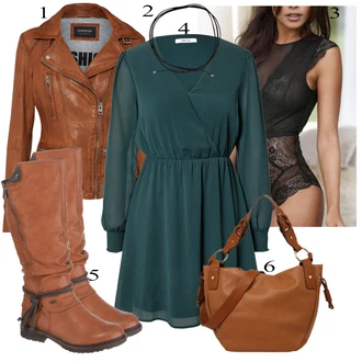 Outfit s Krémová/Černá Obal Na Telefon/Kožený náramek/Obojek/Jemný Řetízek/Klapka na ucho & čelenka/Pásek bez Přezky/Collier/Kožený Pásek/Řemínek pro hodinky ELLI "Business vzhled"