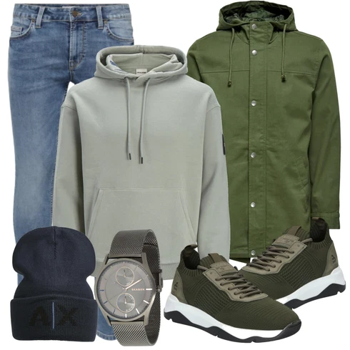 Weiß/Blau Hose Only & Sons kombinieren