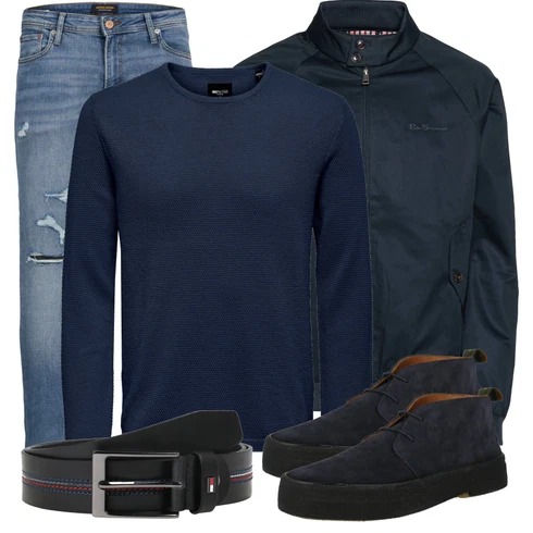 Weiß/Blau Hose Jack & Jones kombinieren