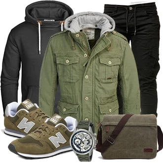 Outfit mit Grau Brandit "Street Style Outfit"