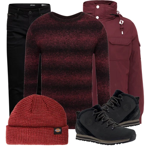 Rot Sommerjacke Icebound kombinieren