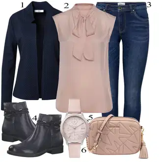 outfit mit Črna Čevlj Tamaris "1"