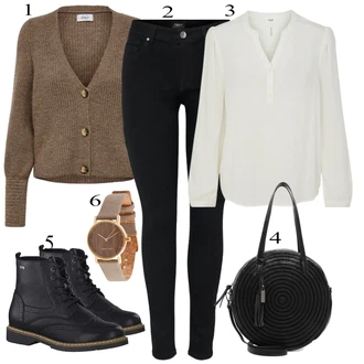 outfit mit Črna Škorenj S.Oliver "Oblačila za pomlad"