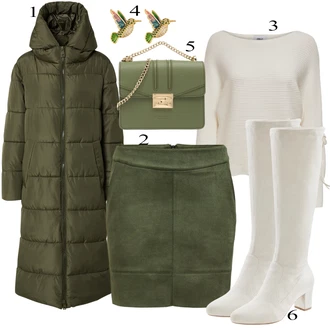Outfit sa Zeleno/Crna Suknja Only "Tvoj otmjeni outfit"