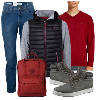 Winter Outfits mit Blau Jeans Brax "Winterlicher Look"