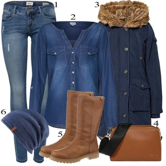 outfit mit Rjava Škorenj Panama Jack "1"