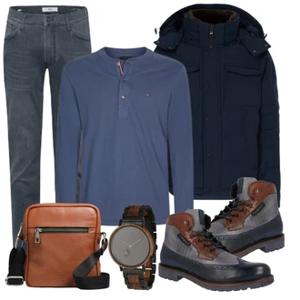 Winter Outfits mit Weiß Jeans Brax "Winterlicher Look"