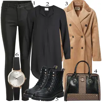 Zimske Outfiti mit Črna Torba za čez ramo river island "1"