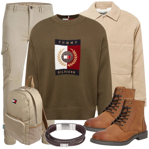 Beige/Braun/Khaki Shirtjacke/Nachhaltige Jacke/Cordjacke weekday kombinieren