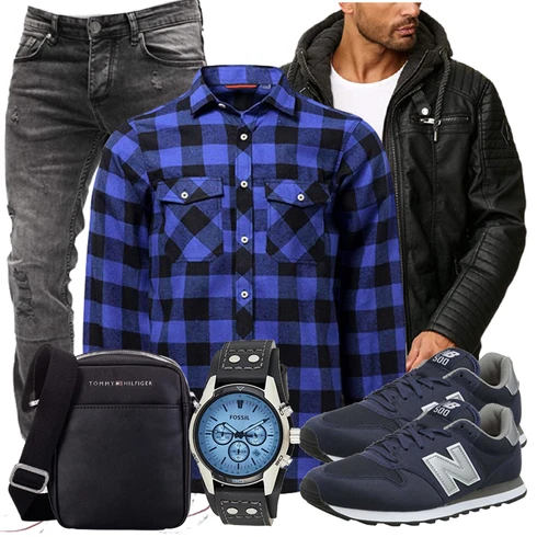 Blau Trachtenmode New Balance kombinieren