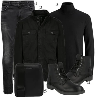 outfit mit Črna Brandit "Praktičen videz"
