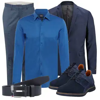 Business Outfits mit Blau Bluse Große Größe boss black "Alltagsoutfit"
